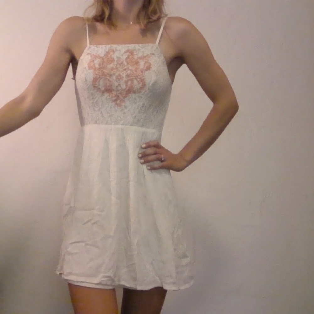 Embroidered lace sundress